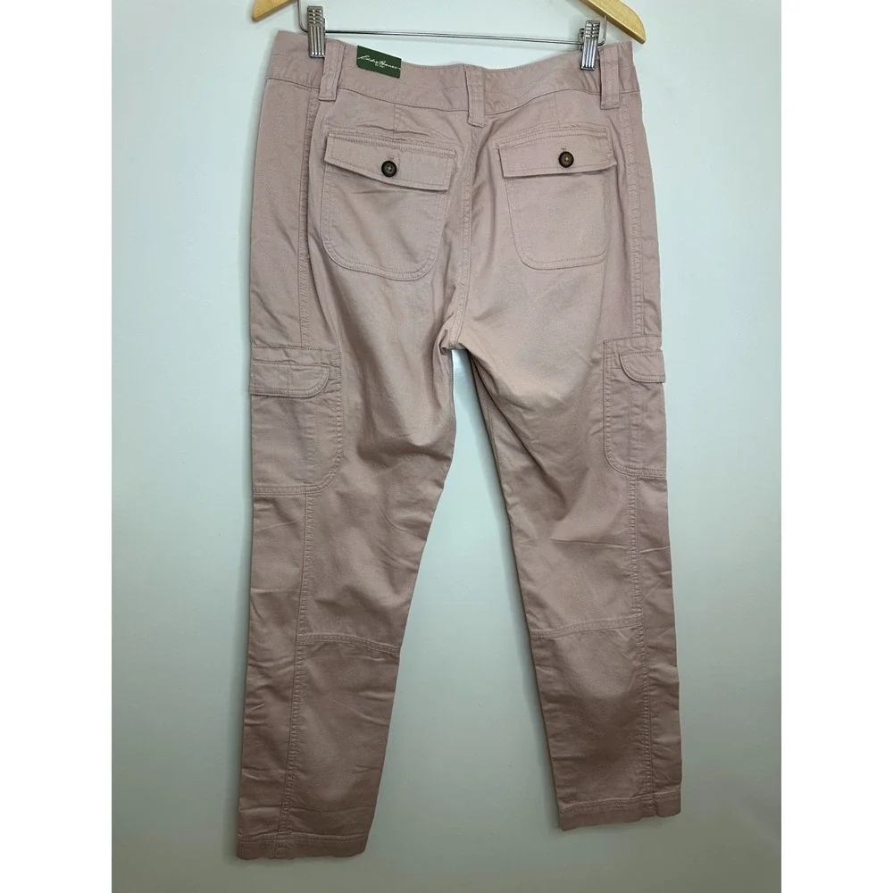 Eddie Bauer Dusty Rose Pink Cotton Twill Cargo Utility Pants Size 10 NWOT Hiking - Picture 10 of 13